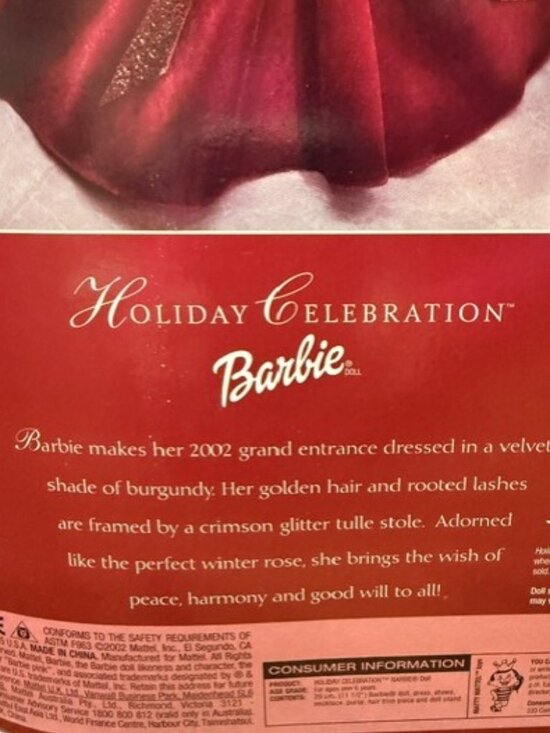 Special Edition 2002 Holiday Celebration Barbie Doll | eBay 2002 Holiday Celebration BARBIE Doll (Special Edition)